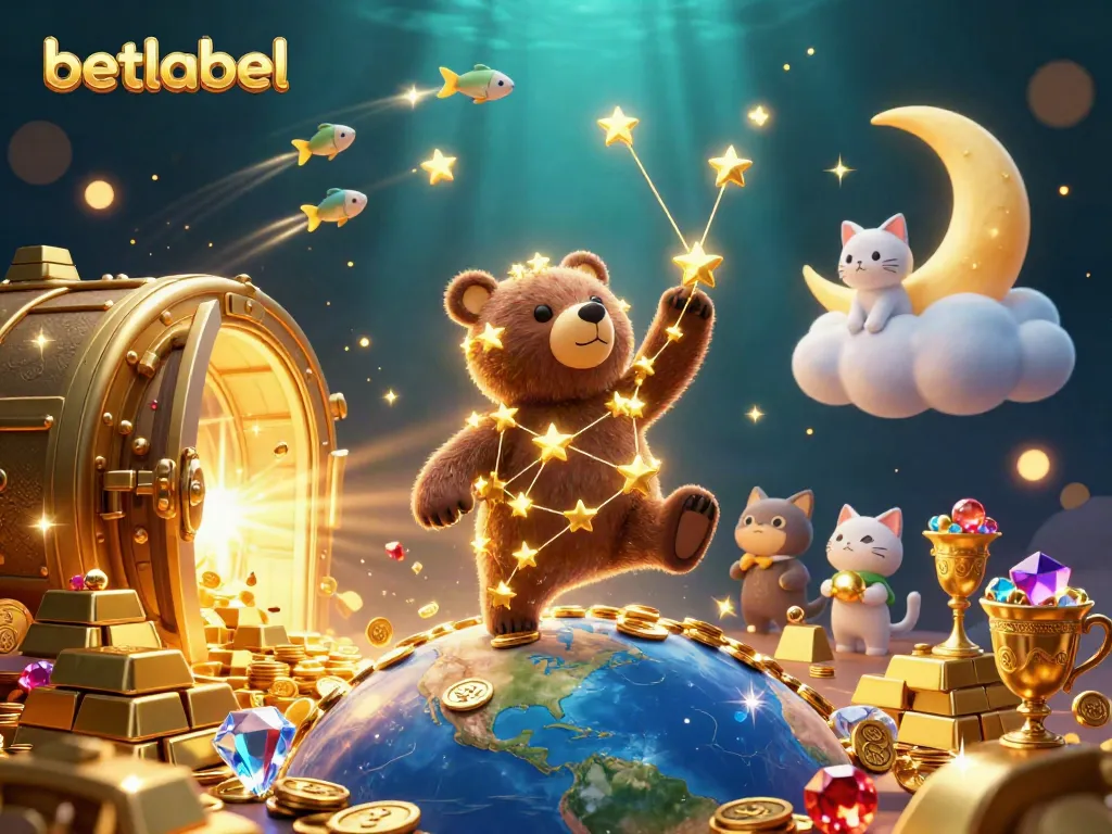Engage with betlabel's thrilling gaming universe, where winning awaits under a starry night.